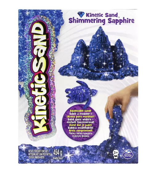 Песок Для Детского Творчества - Kinetic Sand Metallic (Синий) - 71408Sp_1.jpg - № 1