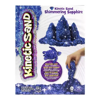 Песок Для Детского Творчества - Kinetic Sand Metallic (Синий)