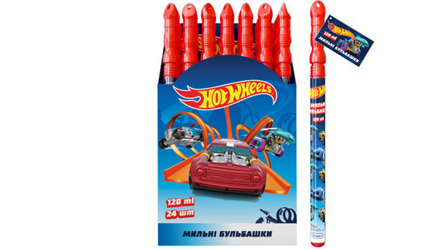 Волшебная палочка с мыльными пузырями – HOT WHEELS (60 ml)