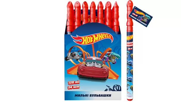 Волшебная палочка с мыльными пузырями – HOT WHEELS (60 ml)