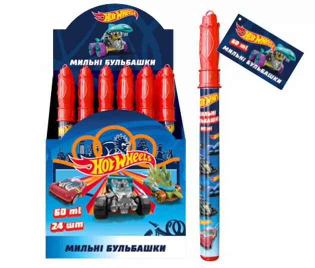Волшебная палочка с мыльными пузырями – HOT WHEELS (120 ml)