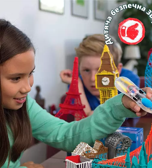 3D-ручка 3Doodler Start для детского творчества - Креатив (48 стержней, прозрачная) - 9SPSESSE2R-CL_4.jpg - № 4