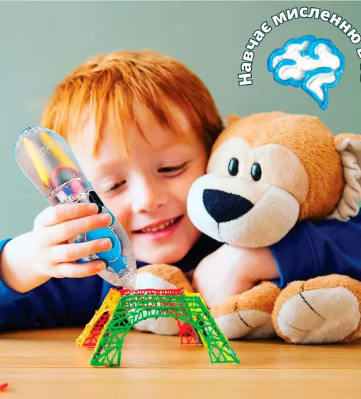 3D-ручка 3Doodler Start для детского творчества - Креатив (48 стержней, прозрачная) - 9SPSESSE2R-CL_5.jpg - № 5
