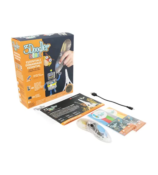 3D-ручка 3Doodler Start для детского творчества - Креатив (48 стержней, прозрачная) - 9SPSESSE2R-CL_1.jpg - № 1