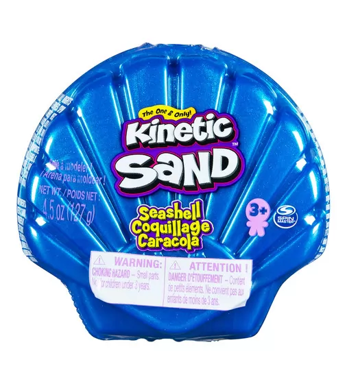 Набор пескадлядетскоготворчества -KINETICSAND РАКУШКА ГОЛУБАЯ - 71482B_1.jpg - № 1