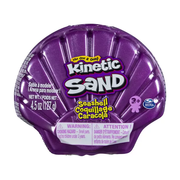 Набор пескадля детскоготворчества -KINETICSAND РАКУШКА ФИОЛЕТОВАЯ