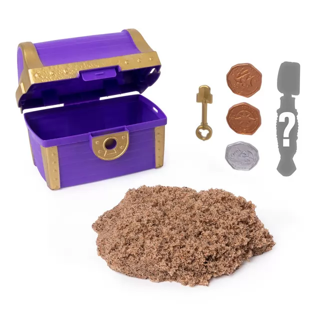 Набор пескадлядетскоготворчества - KINETICSAND ЗАТЕРЯННОЕ СОКРОВИЩЕ