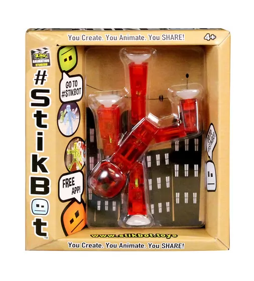 Фигурка Для  Анимационного Творчества Stikbot S1 (Красный) - TST616R_1.jpg - № 1