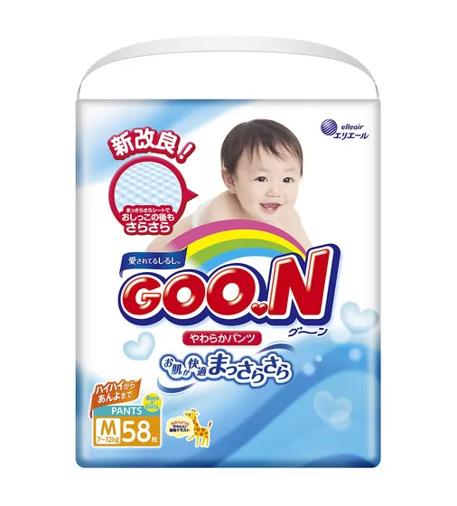 Трусики-Подгузники Goo.N Для Детей  (M, 7-12 Кг) коллекция 2017 года - 853079_1.jpg - № 1