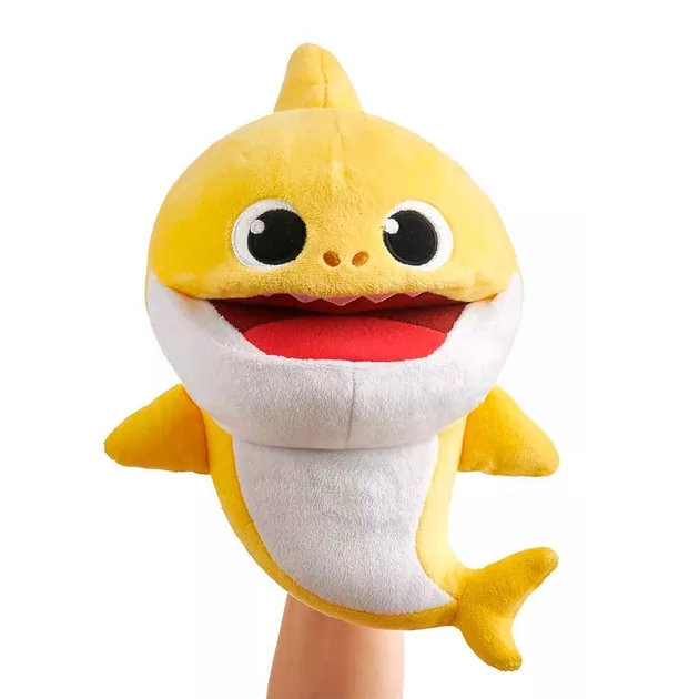 Интерактивная мягкая игрушка на руку BABY SHARK с изменением темпа воспроизведения – Малыш Акуленок