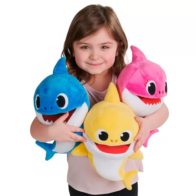 Интерактивная мягкая игрушка на руку BABY SHARK с изменением темпа воспроизведения – Малыш Акуленок