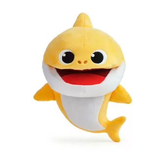 Интерактивная мягкая игрушка на руку BABY SHARK с изменением темпа воспроизведения – Малыш Акуленок