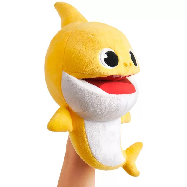 Интерактивная мягкая игрушка на руку BABY SHARK с изменением темпа воспроизведения – Малыш Акуленок