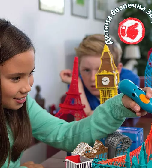 3D-ручка 3Doodler Start для детского творчества - Креатив (синяя) - 9SPSESSE2R_4.jpg - № 4