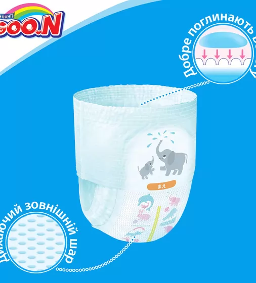 Трусики-подгузники Goo.N для девочек коллекция 2019 (L, 9-14 кг) - 843096_6.jpg - № 6