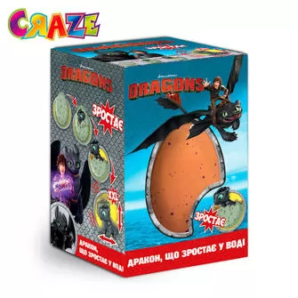 Растущая игрушка в яйце -  DreamWorks Dragons