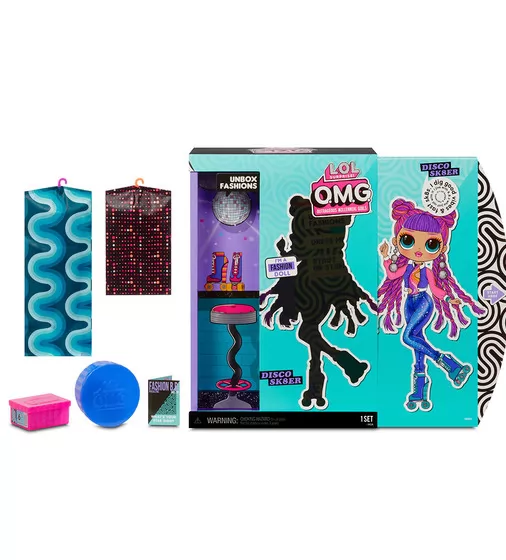 Игровой набор с куклой L.O.L. Surprise! серии O.M.G" S3 - Диско-Скейтер" - 567196_4.jpg - № 4