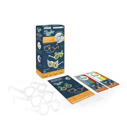 Набор Аксессуаров Для 3D-Ручки 3Doodler Start – Модные Очки (48 Стержней, 3 Шаблона, 1 Трафарет) - 8SMKEYEG3R_1.jpg - № 1