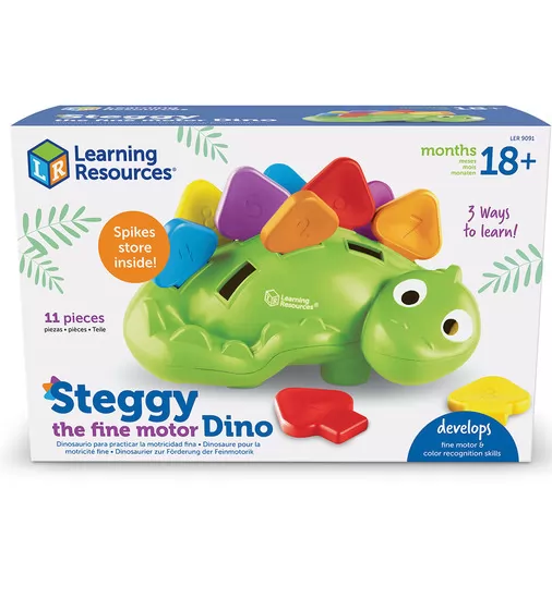 Обучающий игровой набор-сортер LEARNING RESOURCES - СТЕГГИ ДИНОЗАВРИК - LER9091_4.jpg - № 4
