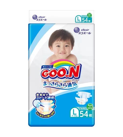 Подгузники Goo.N для детей коллекция 2020 (размер 4(L), 9-14 кг) - 843155_1.jpg - № 1