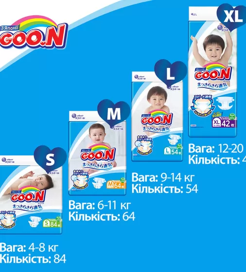 Подгузники Goo.N для детей коллекция 2020 (размер 4(L), 9-14 кг) - 843155_10.jpg - № 10