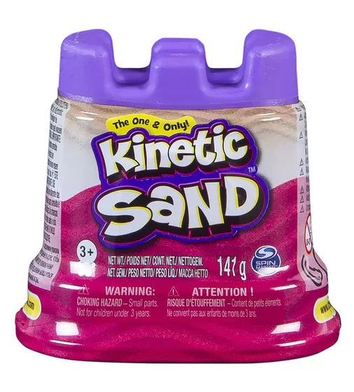 Песок Для Детского Творчества - Kinetic Sand Мини Крепость (Розовый) - 71419Pn_1.jpg - № 1