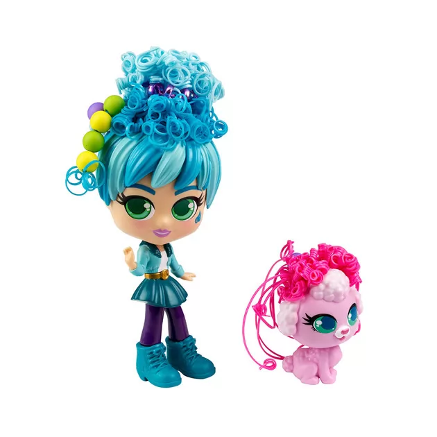 Игровой набор с куклой и питомцем Curligirls - Путешественница Адэли и Фиджи