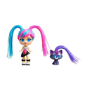 Игровой набор с куклой и питомцем Curligirls - Модница Милли и Вог