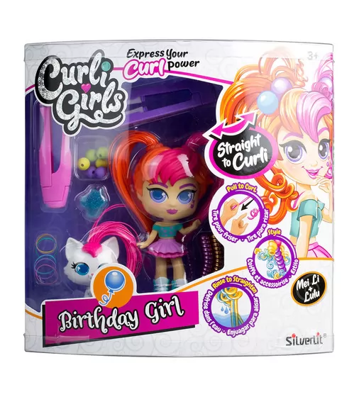 Игровой набор с куклой и питомцем Curligirls - Именинница Мэй Ли и Лулу - 82099_5.jpg - № 5