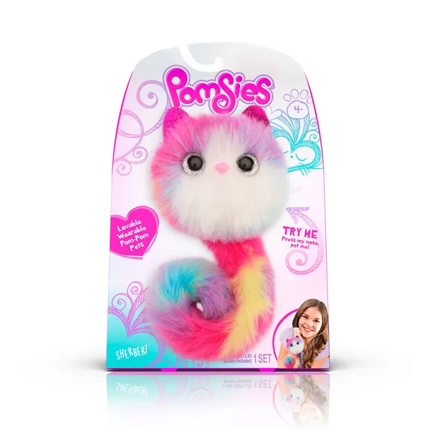 Игровой набор с интерактивной кошечкой Pomsies S4 - Щербет