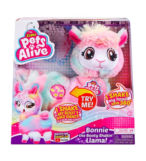 Интерактивная мягкая игрушка Pets Alive – Радужная танцующая лама - 9518_6.jpg - № 6