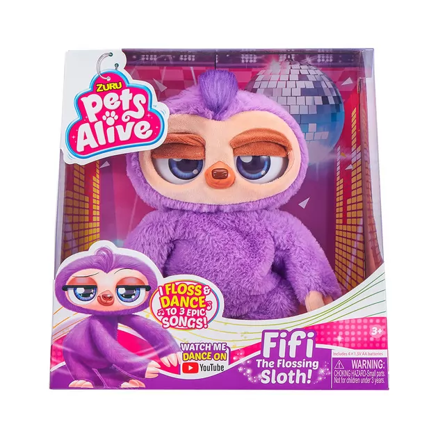 Интерактивная мягкая игрушка Pets Alive – Танцующий Ленивец