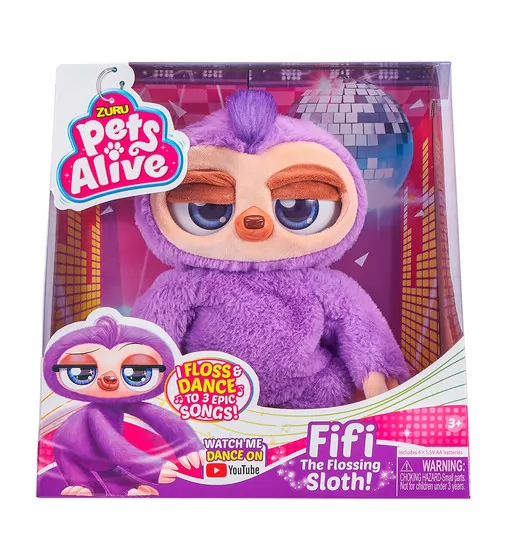 Интерактивная мягкая игрушка Pets Alive – Танцующий Ленивец - 9516_8.jpg - № 8