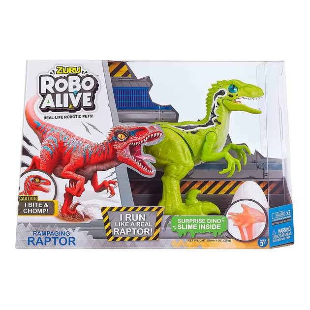 Интерактивнаяигрушка Robo Alive - Зелёный велоцираптор