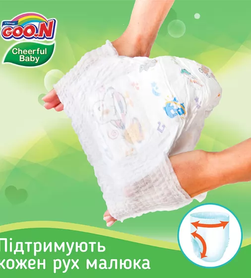 Трусики-подгузники Cheerful Baby для детей (M, 6-11 кг, унисекс, 54 шт) - 843284_4.jpg - № 4