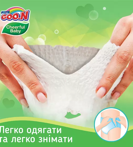 Трусики-подгузники Cheerful Baby для детей (M, 6-11 кг, унисекс, 54 шт) - 843284_5.jpg - № 5