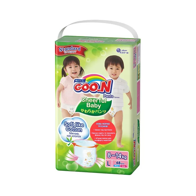 Трусики-подгузники Cheerful Baby для детей (L, 8-14 кг, унисекс, 48 шт)