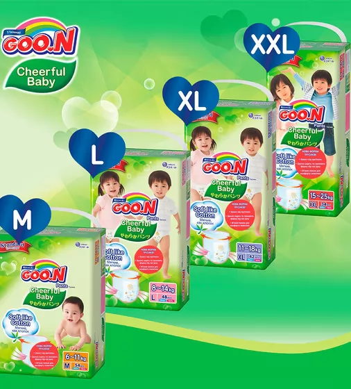 Трусики-подгузники Cheerful Baby для детей (L, 8-14 кг, унисекс, 48 шт) - 843285_7.jpg - № 7
