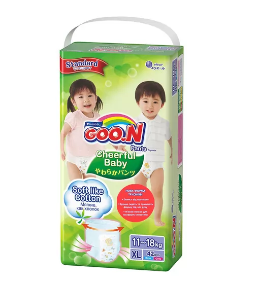 Трусики-подгузники Cheerful Baby для детей (XL, 11-18 кг, унисекс, 42 шт) - 843286_1.jpg - № 1