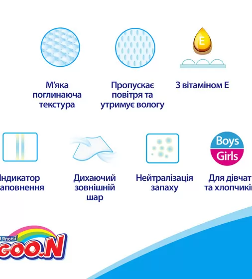Подгузники Goo.N для детей коллекция 2020 (размер 2(S), 4-8 кг) - 843153_9.jpg - № 9