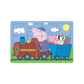 Деревянный пазл Peppa - ПАРОВОЗ ДЕДУШКИ ПЕППЫ