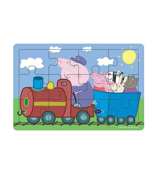 Деревянный пазл Peppa - ПАРОВОЗ ДЕДУШКИ ПЕППЫ - 25122_1.jpg - № 1