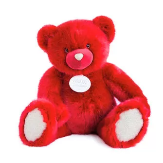 Мягкая игрушка Doudou – Медвежонок красный (80 cm)