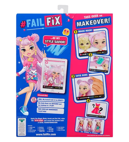 Игровой набор с куклой Failfix - Кьюти Каваи - 12801_4.jpg - № 4