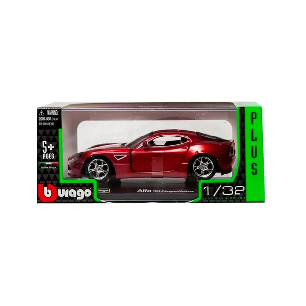Автомодель - Alfa 8C Competizione (2007) (ассорти красный металлик, 1:32)