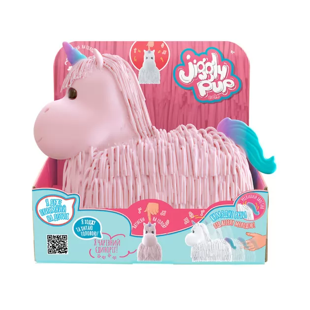 Интерактивная игрушка Jiggly Pup - Волшебный единорог (розовый)