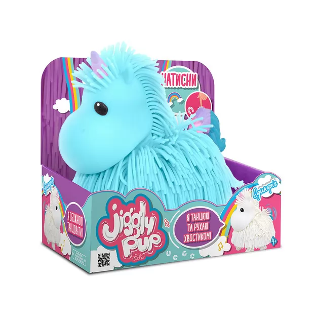 Интерактивная игрушка Jiggly Pup - Волшебный единорог (голубой)