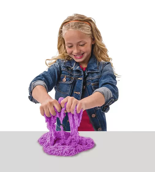 Песок Для Детского Творчества - Kinetic Sand Neon  (Фиолетовый) - 71401P-1_4.jpg - № 4