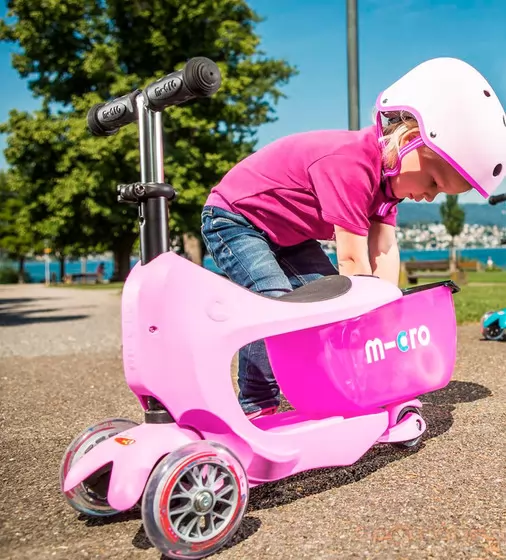 Самокат Micro серии Mini2go Deluxe Plus" - Розовый" - MMD033_12.jpg - № 12