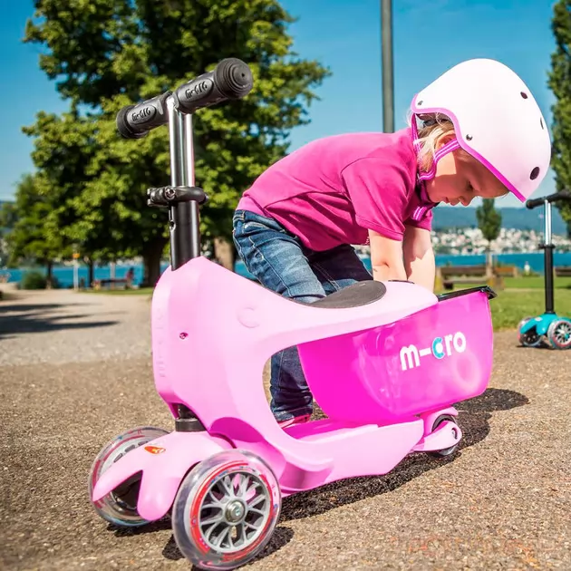 Самокат Micro серии Mini2go Deluxe Plus" - Розовый"